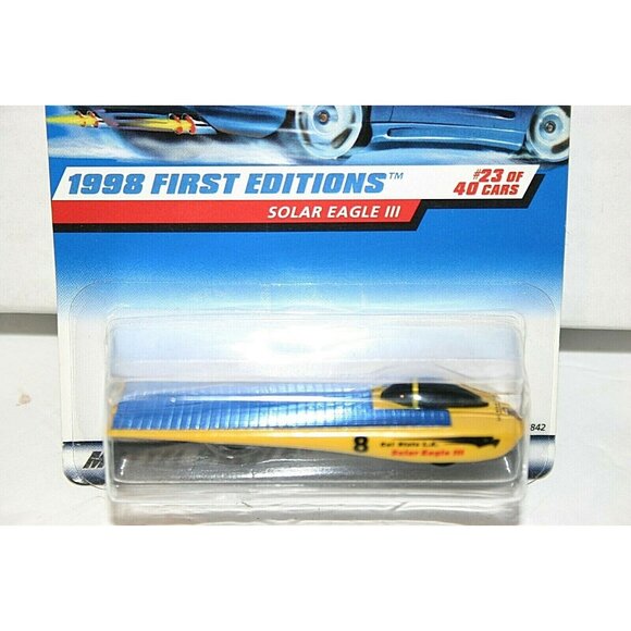 Hot Wheels 1998 First Editions Solar Eagle III # 650 yellow - Picture 1 of 4